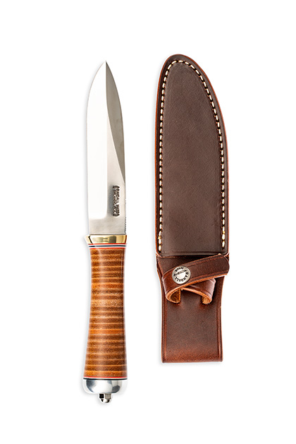 The Randall Made Knives Gambler  GAM-5 Knife shown opened and closed.